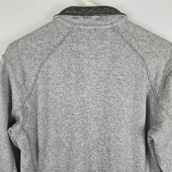 Eddie Bauer Men's Gray Long Sleeve 1/4 Zip Sweater Adventure Hiking WeekendSizeM - Picture 9 of 13